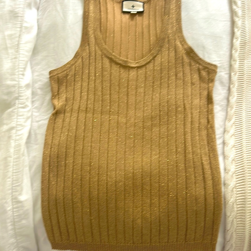 Tuckernuck - Gold and caramel speckled tank top